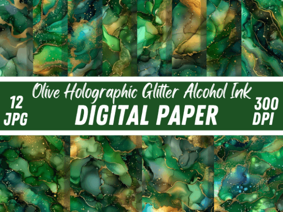 Download Olive Holographic Glitter Alcohol Ink - Glitter Collection