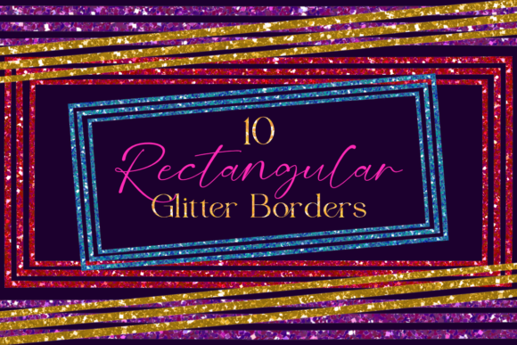 Download Cute Glittering Overlay Border PNG Frame - Glitter Collection