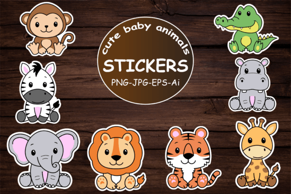 Download Cute Baby Animals Stickers - Baby Collection