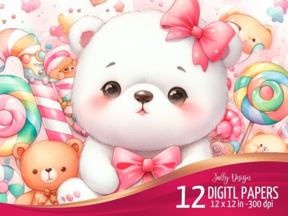 Download Baby Polar Bear in a Candy Wonderland - Baby Collection