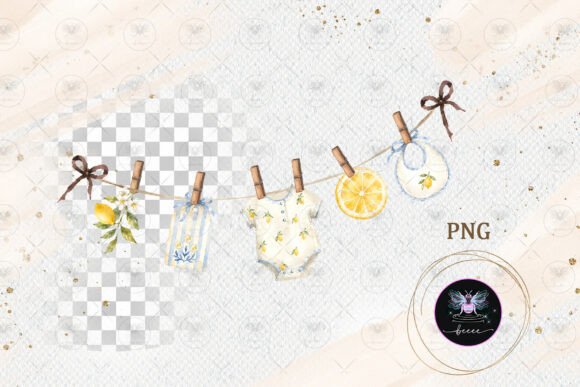 Download Lemon Baby Clothesline PNG - Baby Collection
