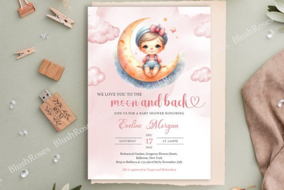 Download Cute Baby Girl over the Moon and Back in - Baby Collection