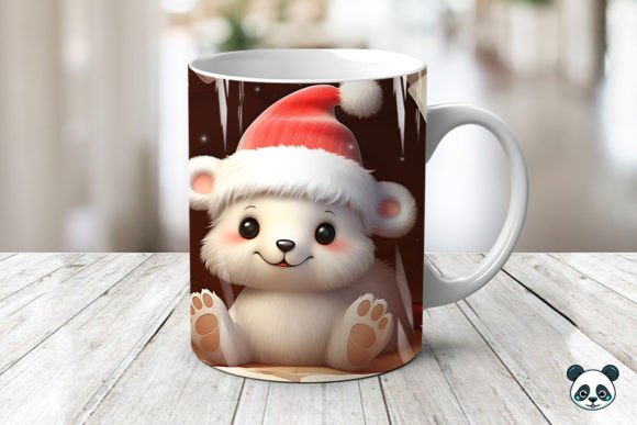 Download 3D Baby Polar Bear Mug Wrap Sublimation - Baby Collection