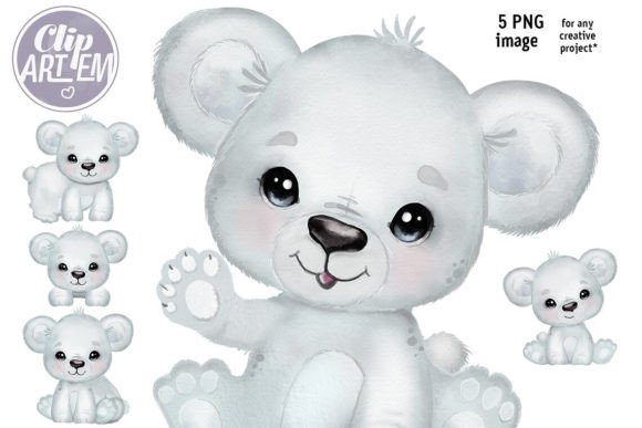 Download Cute Baby Polar Bear Cub 5 PNG Images - Baby Collection