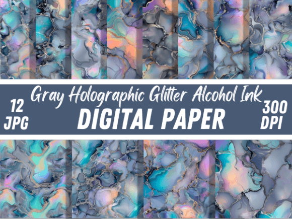Download Gray Holographic Glitter Alcohol Ink - Glitter Collection