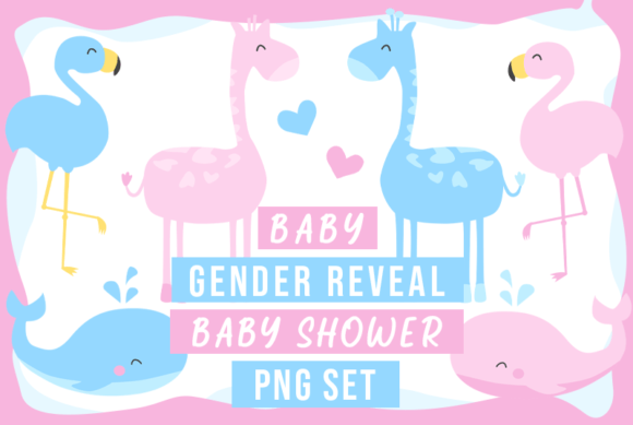 Download Gender Reveal Png Set Baby Shower Child - Baby Collection