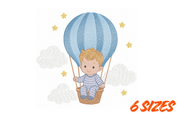 Download Baby Boy Balloon Embroidery Design - Baby Collection