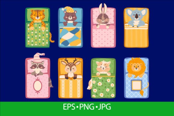 Download Cute Baby Animals Sleeping in Bed, Sleep - Baby Collection