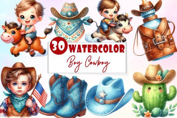 Download Baby Boy Cowboy Clipart - Baby Collection